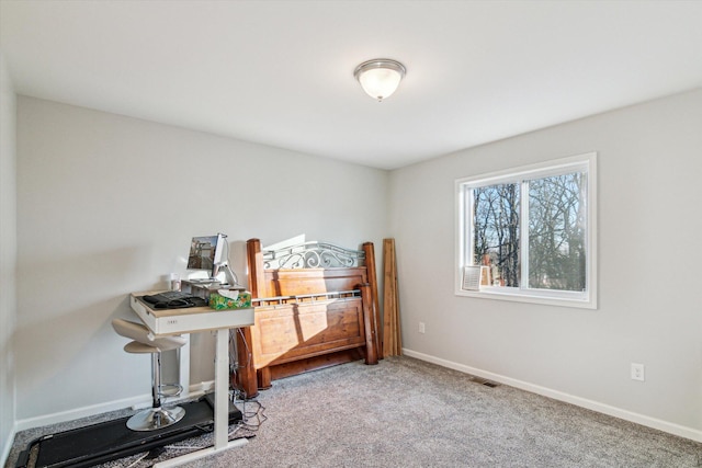 bedroom with carpet flooring