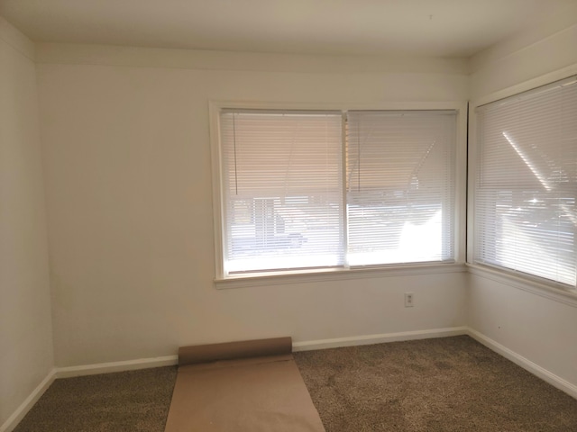 view of carpeted empty room