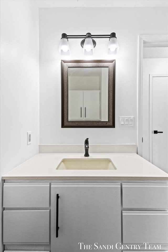 bathroom with vanity