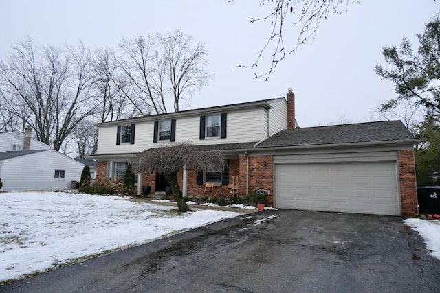 front facade featuring a garage