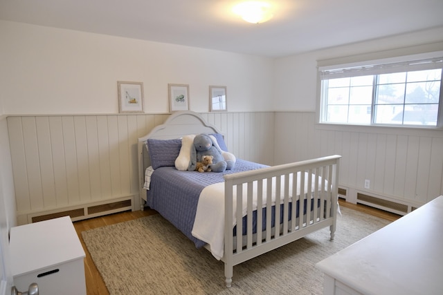 bedroom featuring hardwood / wood-style floors