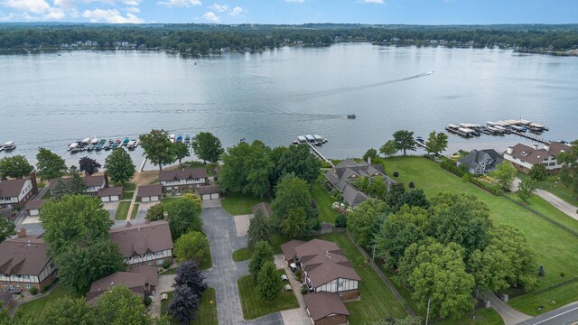5410 Country Aire Dr Unit 13, Coloma, MI 49038 - drone / aerial view with a water view