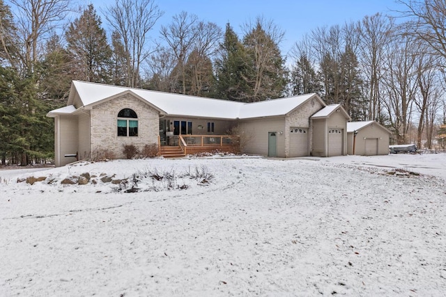 ranch-style house with a garage