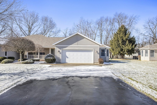 ranch-style house with a garage