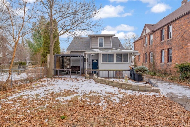 view of front of home