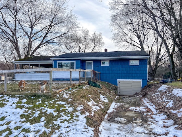 view of front of home