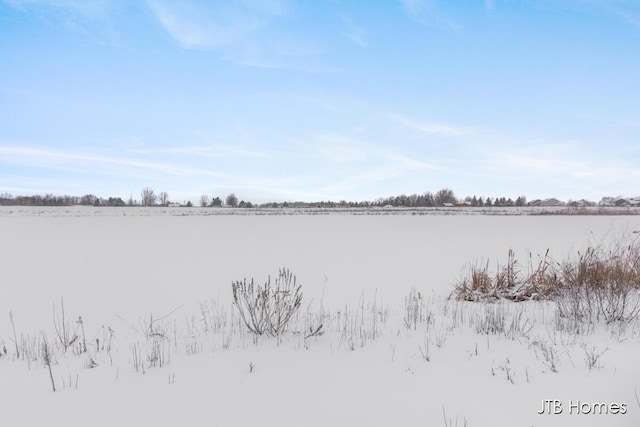 view of yard featuring a rural view