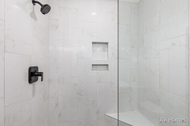 bathroom with walk in shower