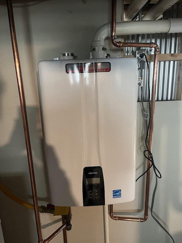 utilities featuring tankless water heater