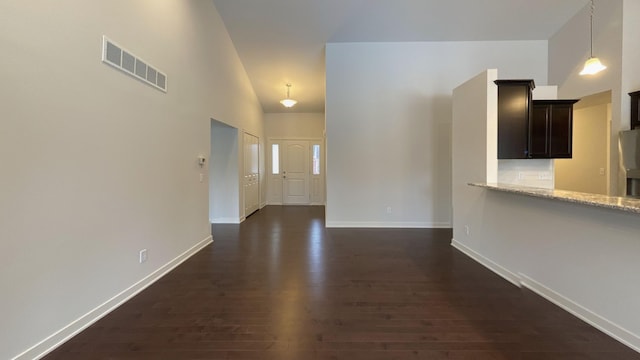 interior space featuring dark wood-type flooring