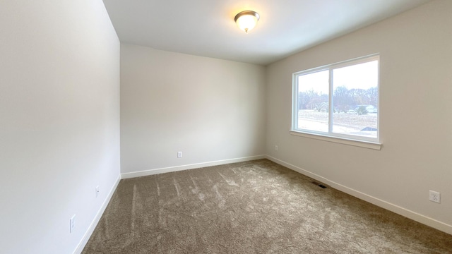 spare room with carpet floors