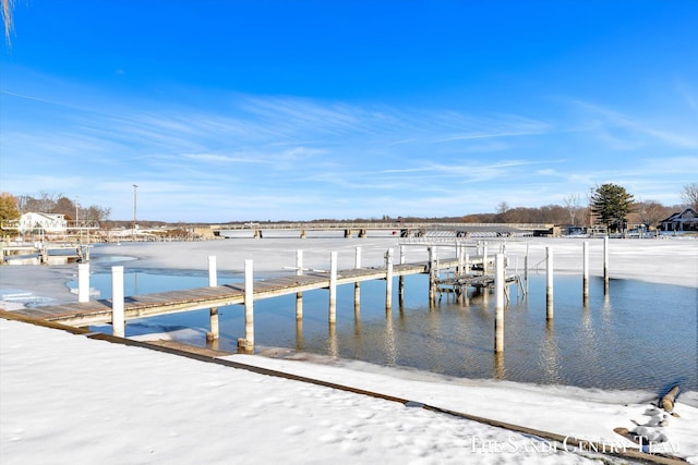 view of dock