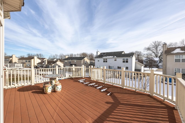 view of wooden terrace