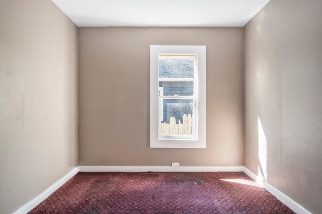 view of carpeted empty room