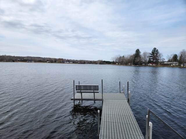 3509 N Shore Dr, Sears, MI 49679 - dock area featuring a water view