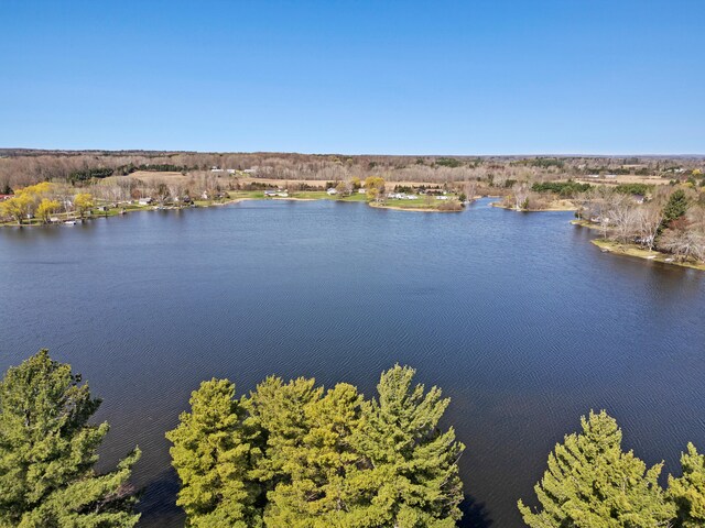 3509 N Shore Dr, Sears, MI 49679 - drone / aerial view with a water view