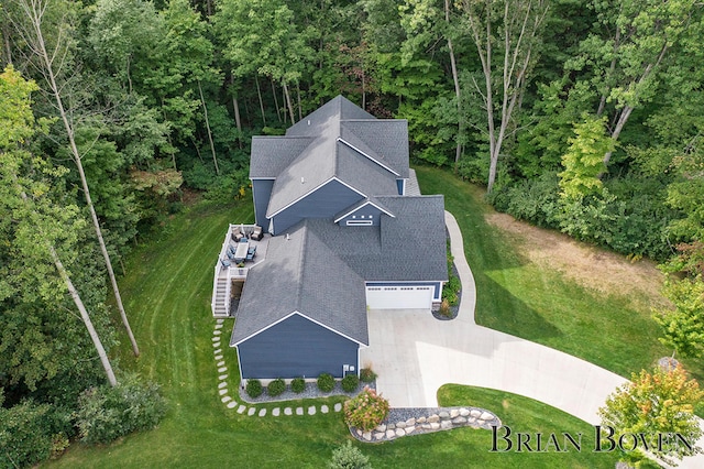 birds eye view of property