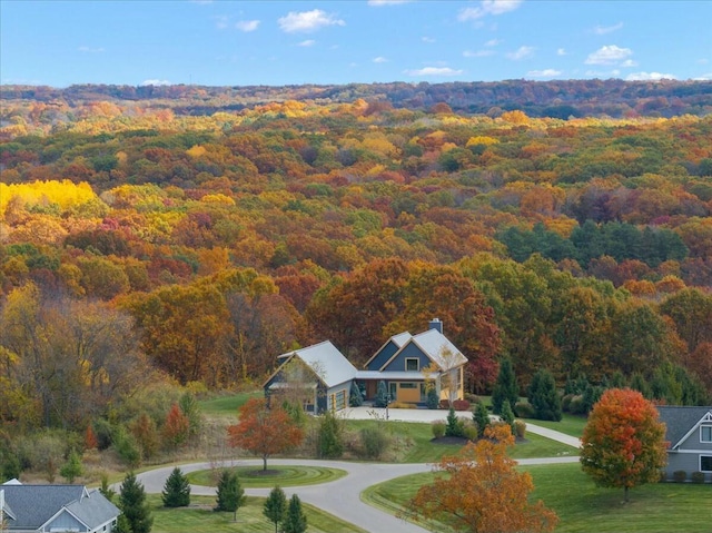 birds eye view of property