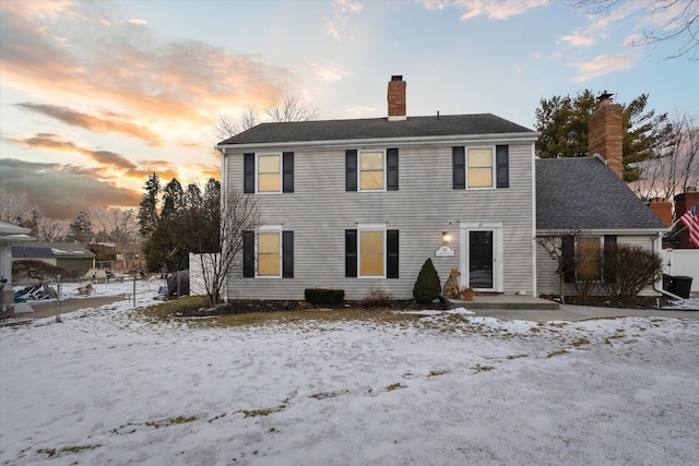 view of front of property