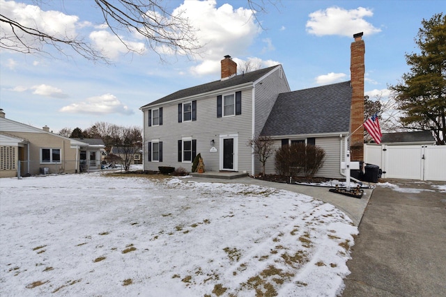 view of colonial inspired home