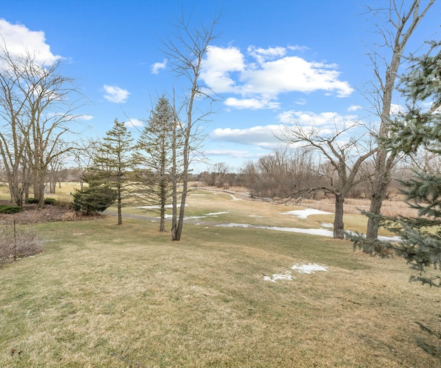 view of yard featuring a rural view