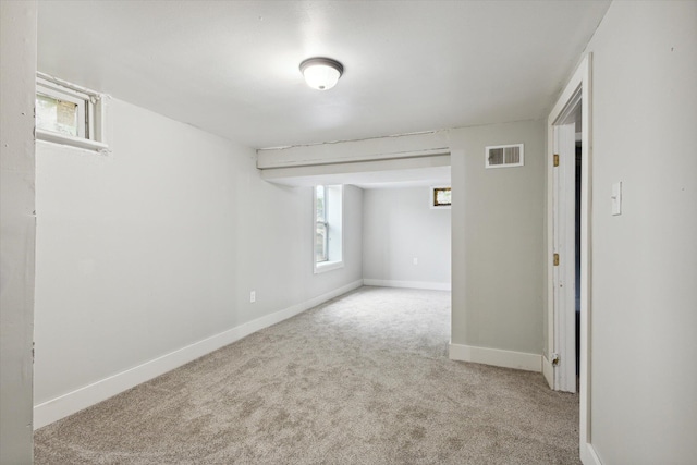 view of carpeted empty room