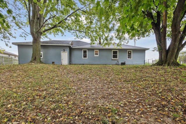 view of back of property