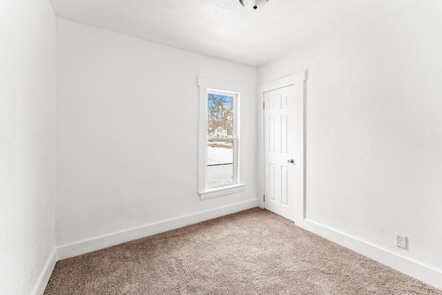 view of carpeted empty room