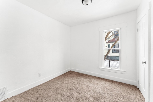 view of carpeted empty room