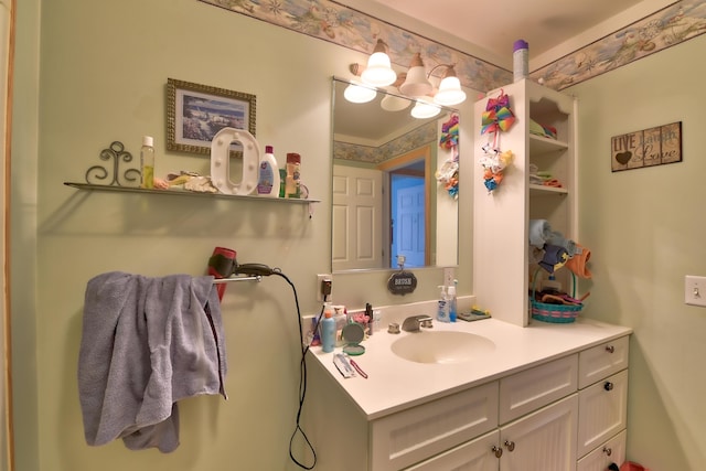 bathroom featuring vanity