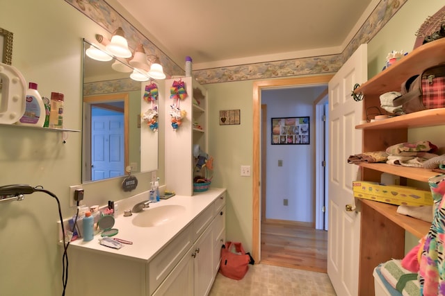 bathroom with vanity