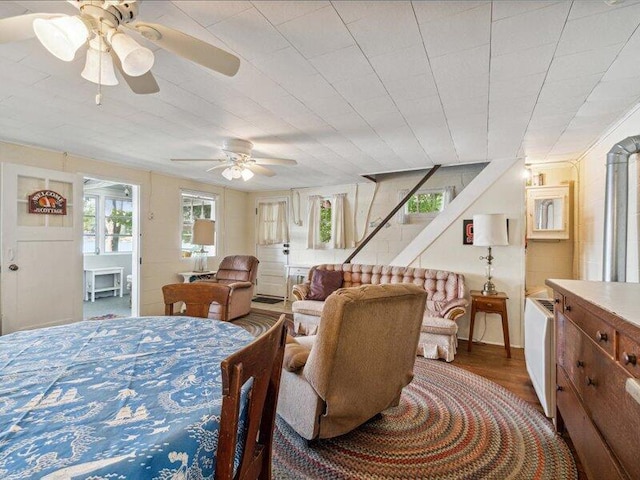 bedroom with hardwood / wood-style flooring