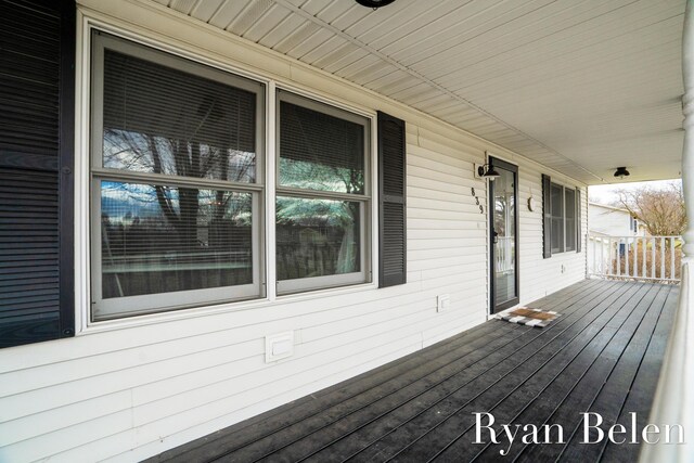 view of deck