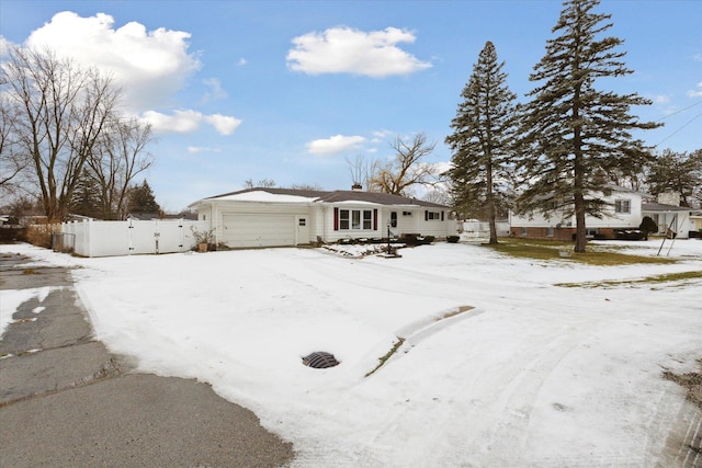 view of front of house featuring a garage