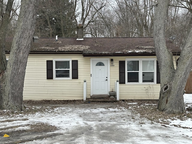 view of front of home