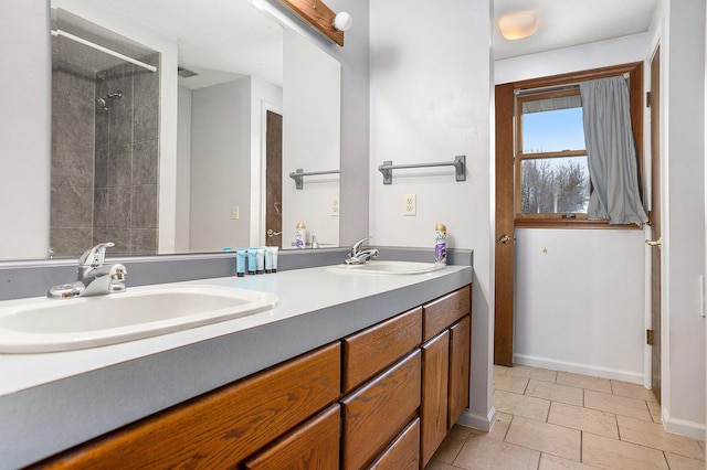 bathroom featuring vanity