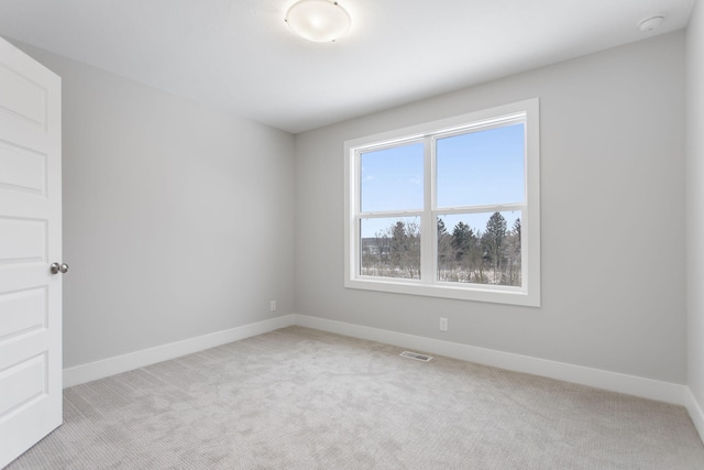 view of carpeted empty room