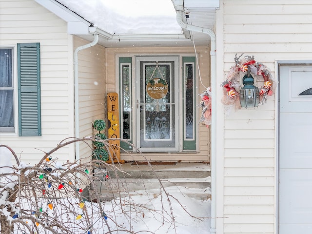 view of entrance to property