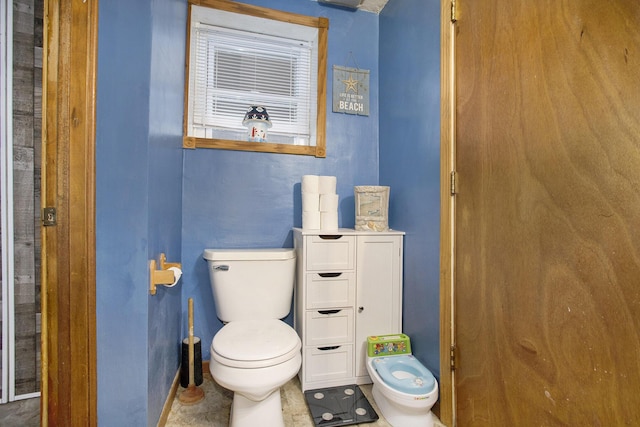 bathroom featuring toilet