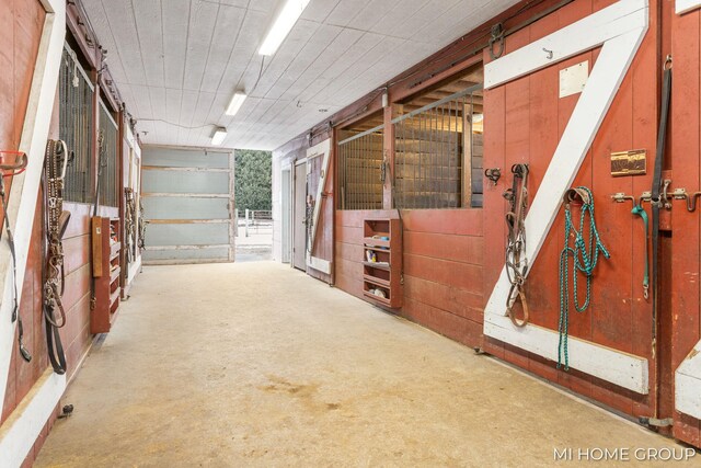 view of horse barn