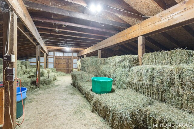 view of horse barn