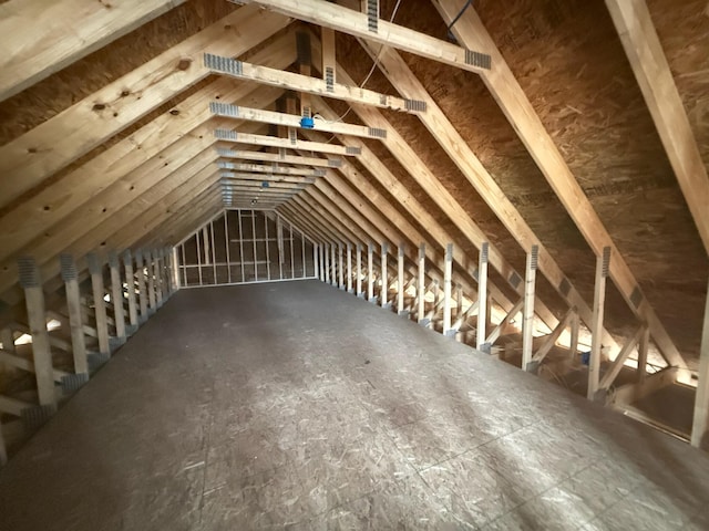 412 Sabine Dr Unit 11, Muskegon, MI 49442 - view of unfinished attic