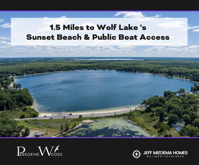 412 Sabine Dr Unit 11, Muskegon, MI 49442 - water view with a forest