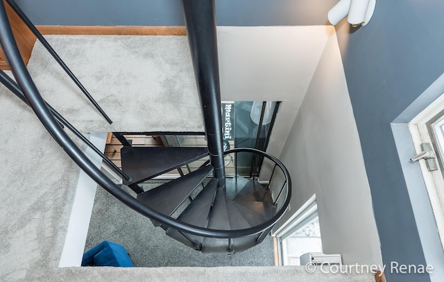 view of stairs