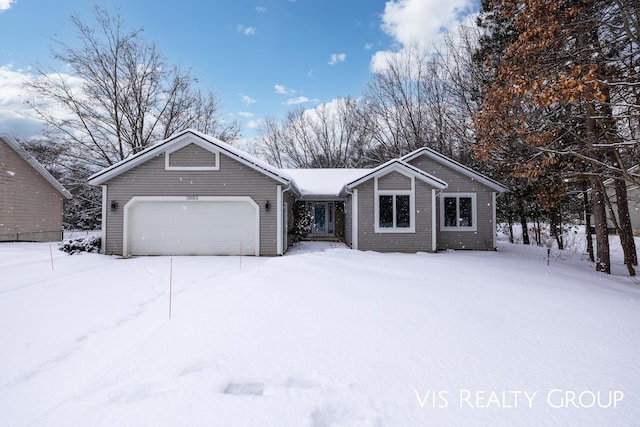 ranch-style home with an attached garage