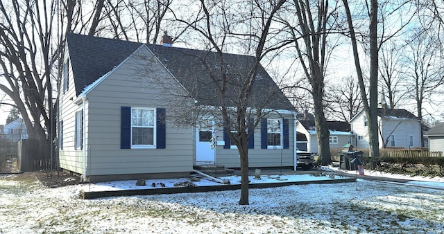 view of front of home