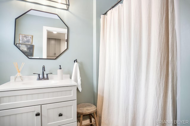 bathroom featuring vanity