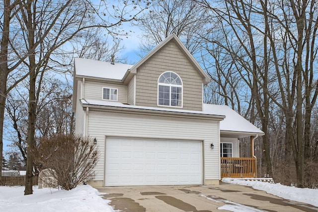 front facade featuring a garage