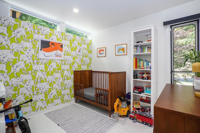 bedroom with baseboards