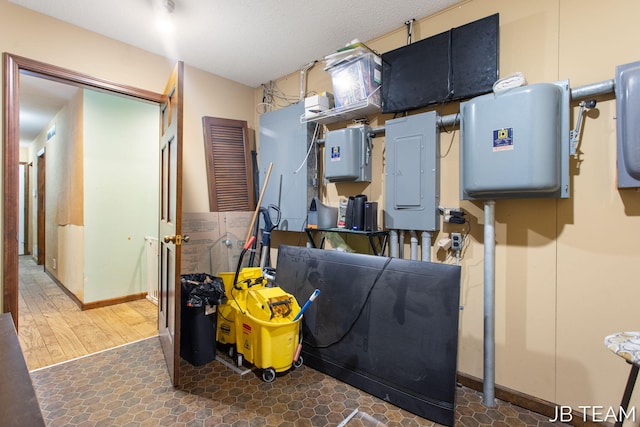 utility room with electric panel